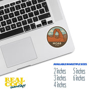Moab Utah Sticker | Moab Travel Decal | Utah Illustration Sticker