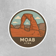 Moab Utah Sticker | Moab Travel Decal | Utah Illustration Sticker