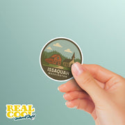 Issaquah Washington Sticker | Issaquah Travel Decal | Washington Illustration Sticker