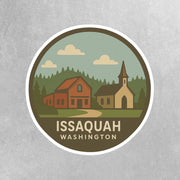Issaquah Washington Sticker | Issaquah Travel Decal | Washington Illustration Sticker