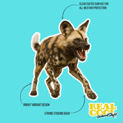 African Wild Dog Sticker - Wild Dog Decal - Wild Dog Water Bottle Sticker