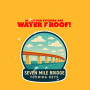 Seven Mile Bridge Sticker | 7 Mile Bridge Sticker | Florida Keys Bridge Sticker