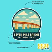 Seven Mile Bridge Sticker | 7 Mile Bridge Sticker | Florida Keys Bridge Sticker