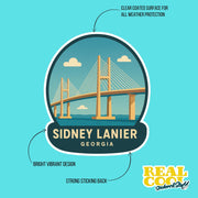 Sidney Lanier Bridge Georgia Sticker | Georgia Sticker