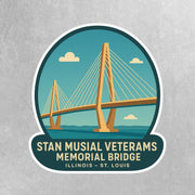 Stan Musial Veterans Memorial Bridge Sticker | Illinois–St. Louis Sticker