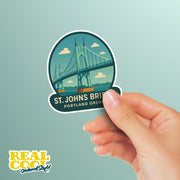 St. Johns Bridge Portland Oregon Sticker | Oregon Sticker