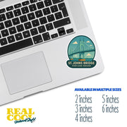 St. Johns Bridge Portland Oregon Sticker | Oregon Sticker