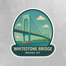 Whitestone Bridge Sticker | Bronx NY Sticker