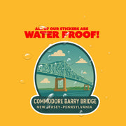 Commodore Barry Bridge Sticker | New Jersey Sticker | Pennsylvania Sticker