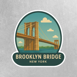 Brooklyn Bridge Sticker | New York City Sticker | Brooklyn Sticker