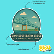Commodore Barry Bridge Sticker | Pennsylvania Sticker | New Jersey Sticker