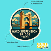 Waco Suspension Bridge Sticker | Waco Bridge Decal | Waco Texas Sticker