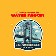 George Washington Sticker | George Washington Bridge Decal | New York Sticker