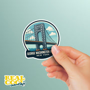 George Washington Sticker | George Washington Bridge Decal | New York Sticker