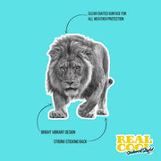 Lion Sticker | Lion Hunting Sticker | Lion Decal