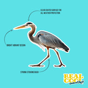 Blue Heron Sticker - Great Blue Heron Decal - Blue Heron Sticker
