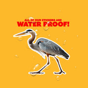 Blue Heron Sticker - Great Blue Heron Decal - Blue Heron Sticker