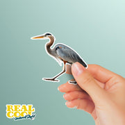 Blue Heron Sticker - Great Blue Heron Decal - Blue Heron Sticker
