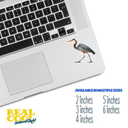 Blue Heron Sticker - Great Blue Heron Decal - Blue Heron Sticker