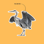 Blue Heron Sticker - Great Blue Heron Decal - Blue Heron Sticker