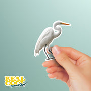Great Egret Sticker - Great Great Egret Decal - Great Egret Sticker