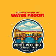 Ponte Vecchio Sticker | Ponte Vecchio Bridge Decal | Florence Italy Sticker