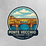 Ponte Vecchio Sticker | Ponte Vecchio Bridge Decal | Florence Italy Sticker