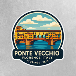 Ponte Vecchio Sticker | Ponte Vecchio Bridge Decal | Florence Italy Sticker