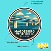 Magdeburg Water Bridge Sticker | Germany Sticker