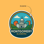 Montgomery Alabama Sticker | Montgomery Travel Decal