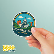 Montgomery Alabama Sticker | Montgomery Travel Decal