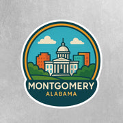 Montgomery Alabama Sticker | Montgomery Travel Decal