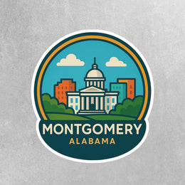 Montgomery Alabama Sticker | Montgomery Travel Decal