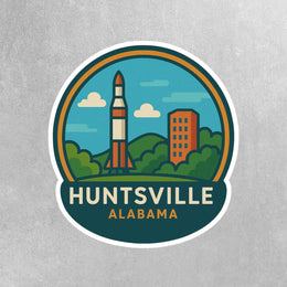 Huntsville Alabama Sticker | Huntsville Travel Decal