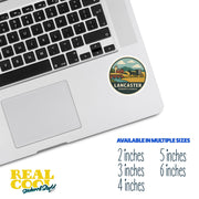 Lancaster, Pennsylvania Sticker | Lancaster Travel Decal | Pennsylvania Illustration Sticker