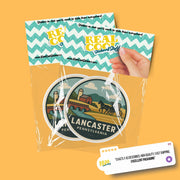 Lancaster, Pennsylvania Sticker | Lancaster Travel Decal | Pennsylvania Illustration Sticker