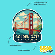 Golden Gate Bridge Sticker | San Fransico Sticker | Golden Gate Decal