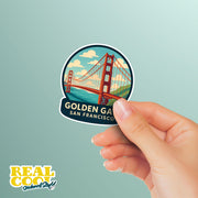 Golden Gate Bridge Sticker | San Fransico Sticker | Golden Gate Decal