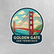 Golden Gate Bridge Sticker | San Fransico Sticker | Golden Gate Decal