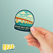 Seven Mile Bridge Sticker | 7 Mile Bridge Sticker | Florida Keys Bridge Sticker
