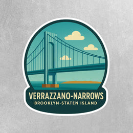 Verrazzano Narrows Bridge Sticker | Verrazzano Sticker | Staten Island Sticker | Brooklyn Sticker