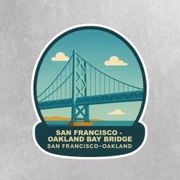 San Francisco–Oakland Bay Bridge Sticker | Bay Bridge Sticker