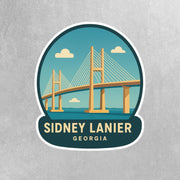 Sidney Lanier Bridge Georgia Sticker | Georgia Sticker