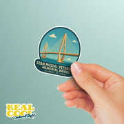 Stan Musial Veterans Memorial Bridge Sticker | Illinois–St. Louis Sticker