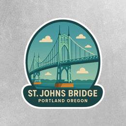 St. Johns Bridge Portland Oregon Sticker | Oregon Sticker