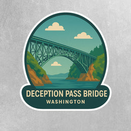 Deception Pass Bridge Sticker | Washington State Sticker