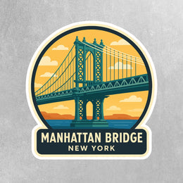 Manhattan Bridge Sticker | New York Sticker