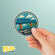 Walnut Street Bridge Sticker | Walnut Street Bridge Decal | Tennessee Sticker