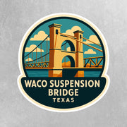 Waco Suspension Bridge Sticker | Waco Bridge Decal | Waco Texas Sticker