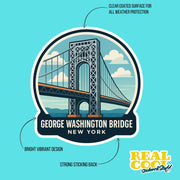 George Washington Sticker | George Washington Bridge Decal | New York Sticker